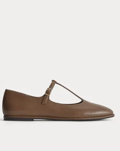 The Leather T-Strap Flat