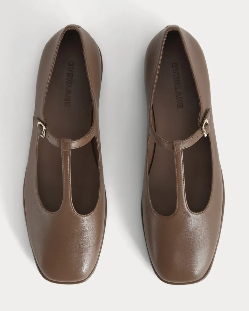 The Leather T-Strap Flat