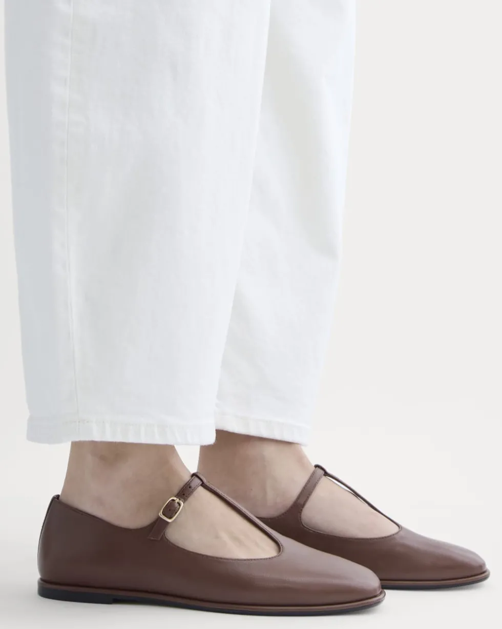 The Leather T-Strap Flat