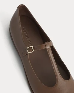 The Leather T-Strap Flat