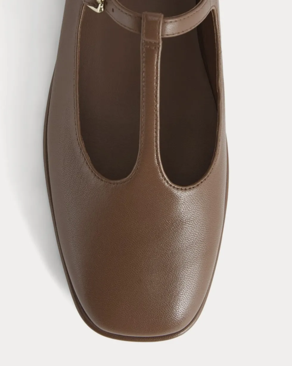 The Leather T-Strap Flat