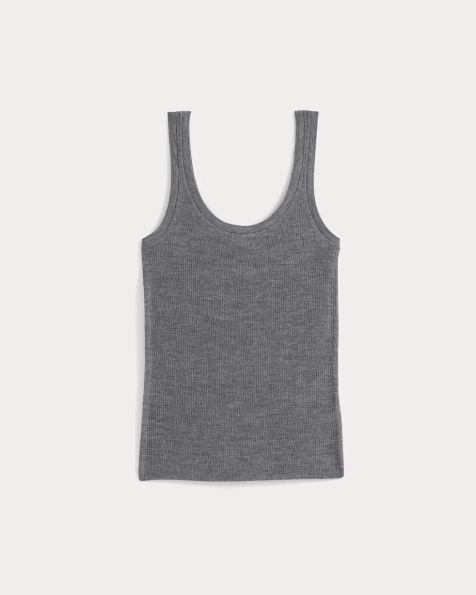 The Light Ribbed Cami in Ultrasoft Merino