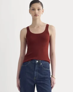 The Light Ribbed Cami in Ultrasoft Merino