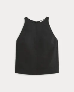 The Linen High-Neck Tank