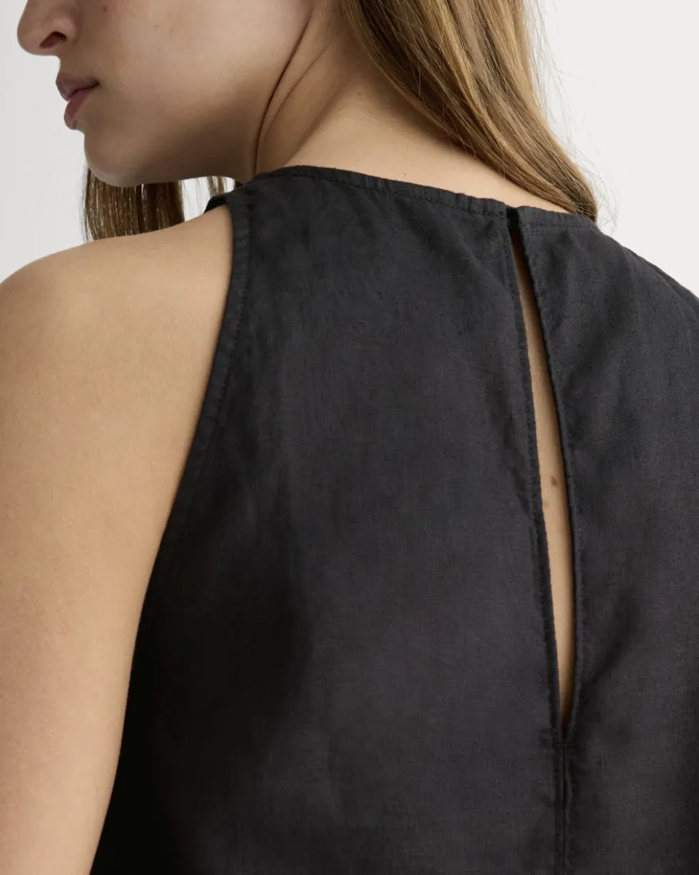 The Linen High-Neck Tank
