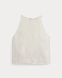 The Linen High-Neck Tank
