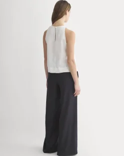 The Linen High-Neck Tank