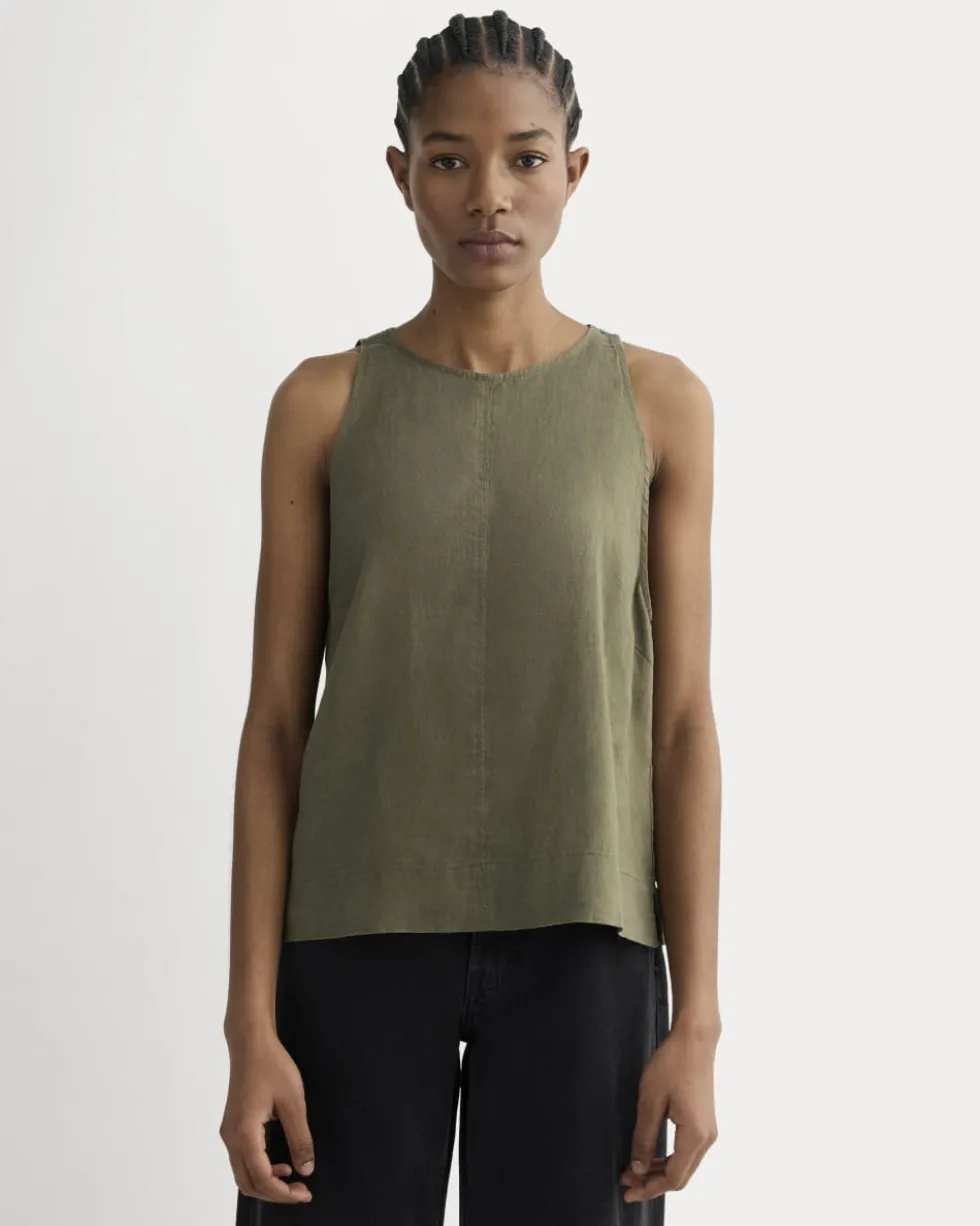 The Linen High-Neck Tank