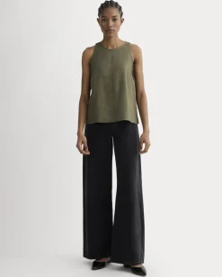 The Linen High-Neck Tank
