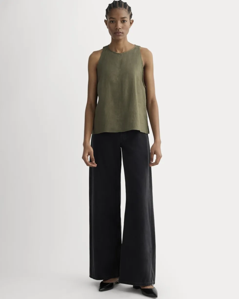 The Linen High-Neck Tank