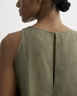 The Linen High-Neck Tank