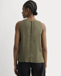 The Linen High-Neck Tank