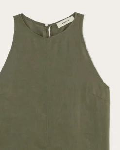 The Linen High-Neck Tank