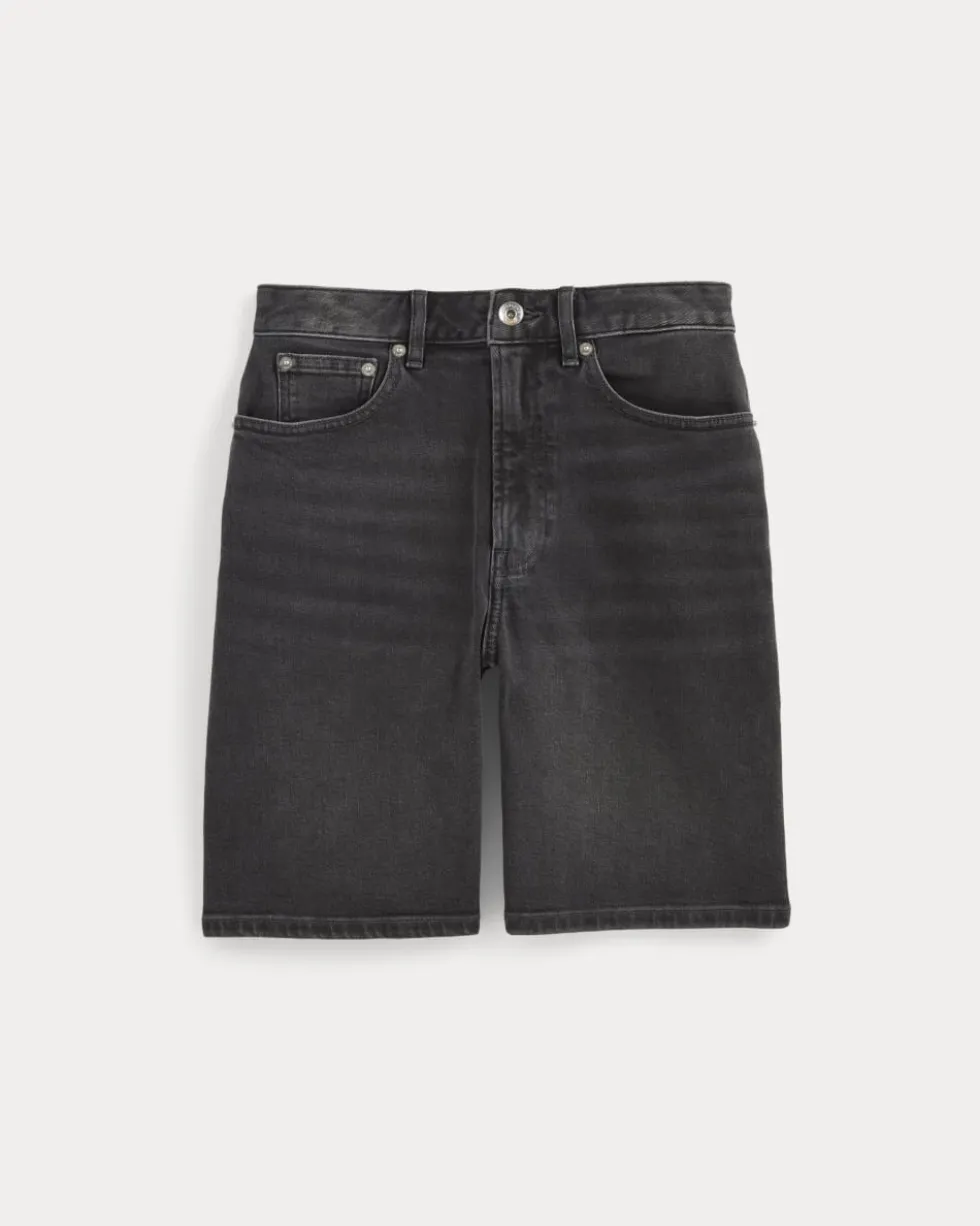The Long A-Line Denim Short