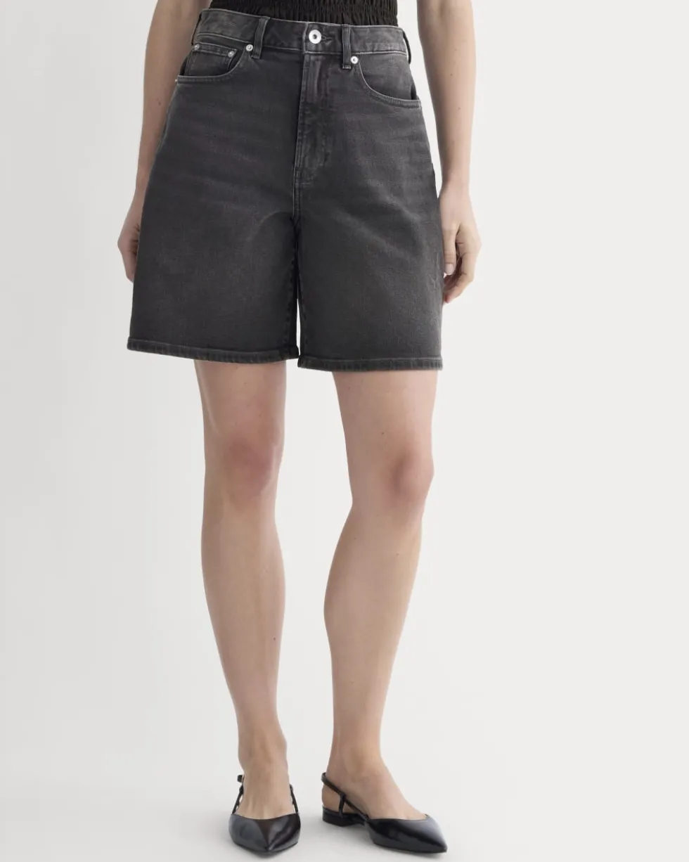 The Long A-Line Denim Short