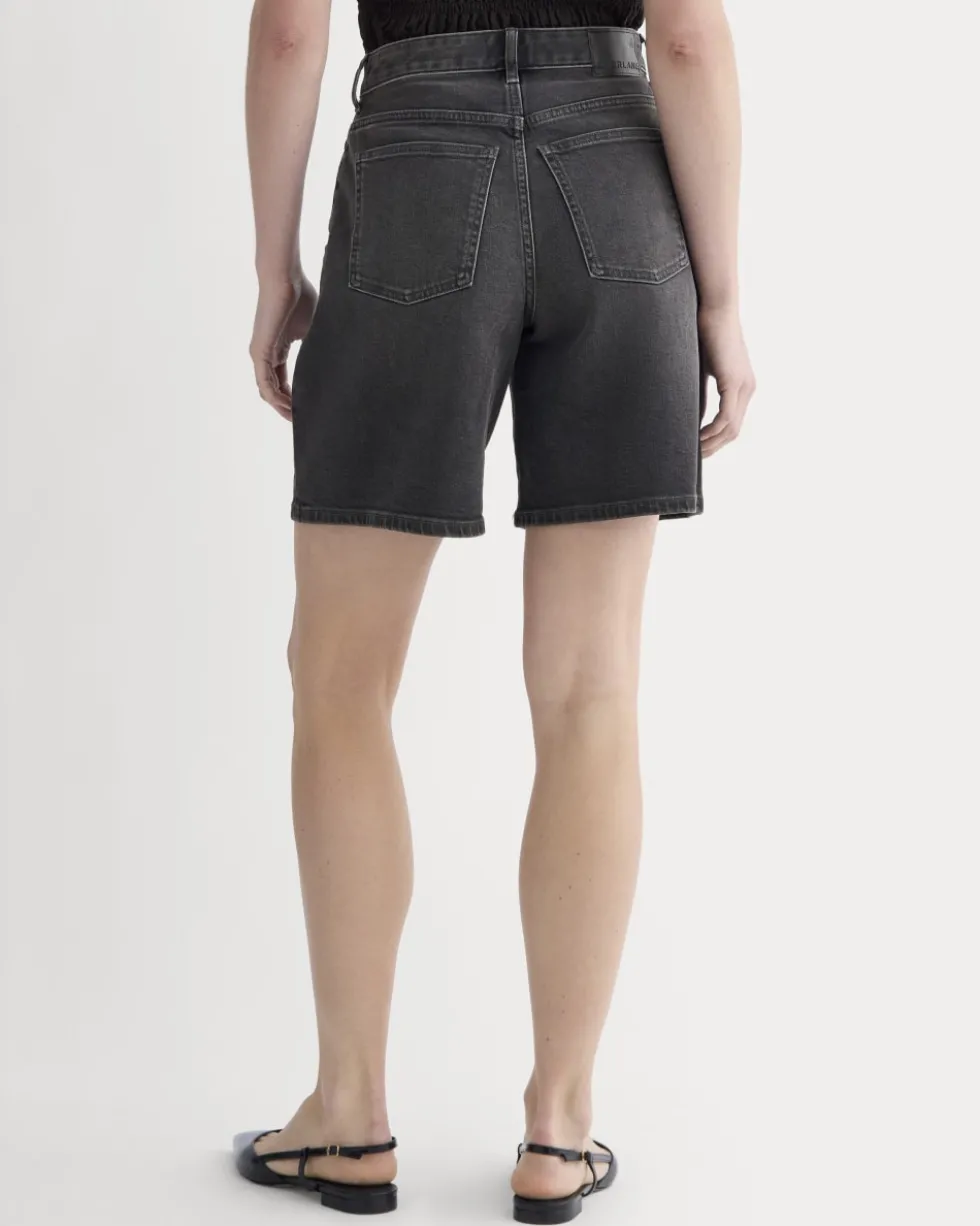 The Long A-Line Denim Short