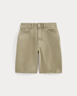 The Long A-Line Denim Short