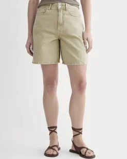 The Long A-Line Denim Short