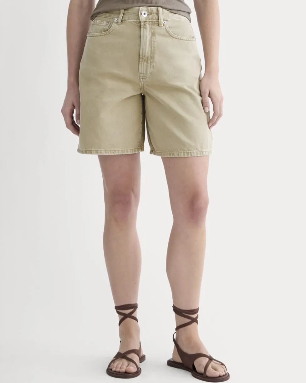 The Long A-Line Denim Short