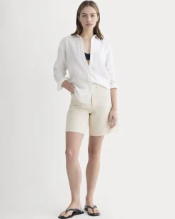 The Long A-Line Denim Short