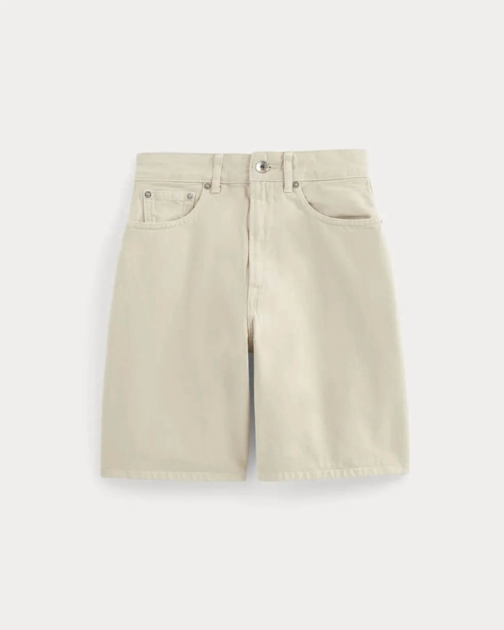 The Long A-Line Denim Short