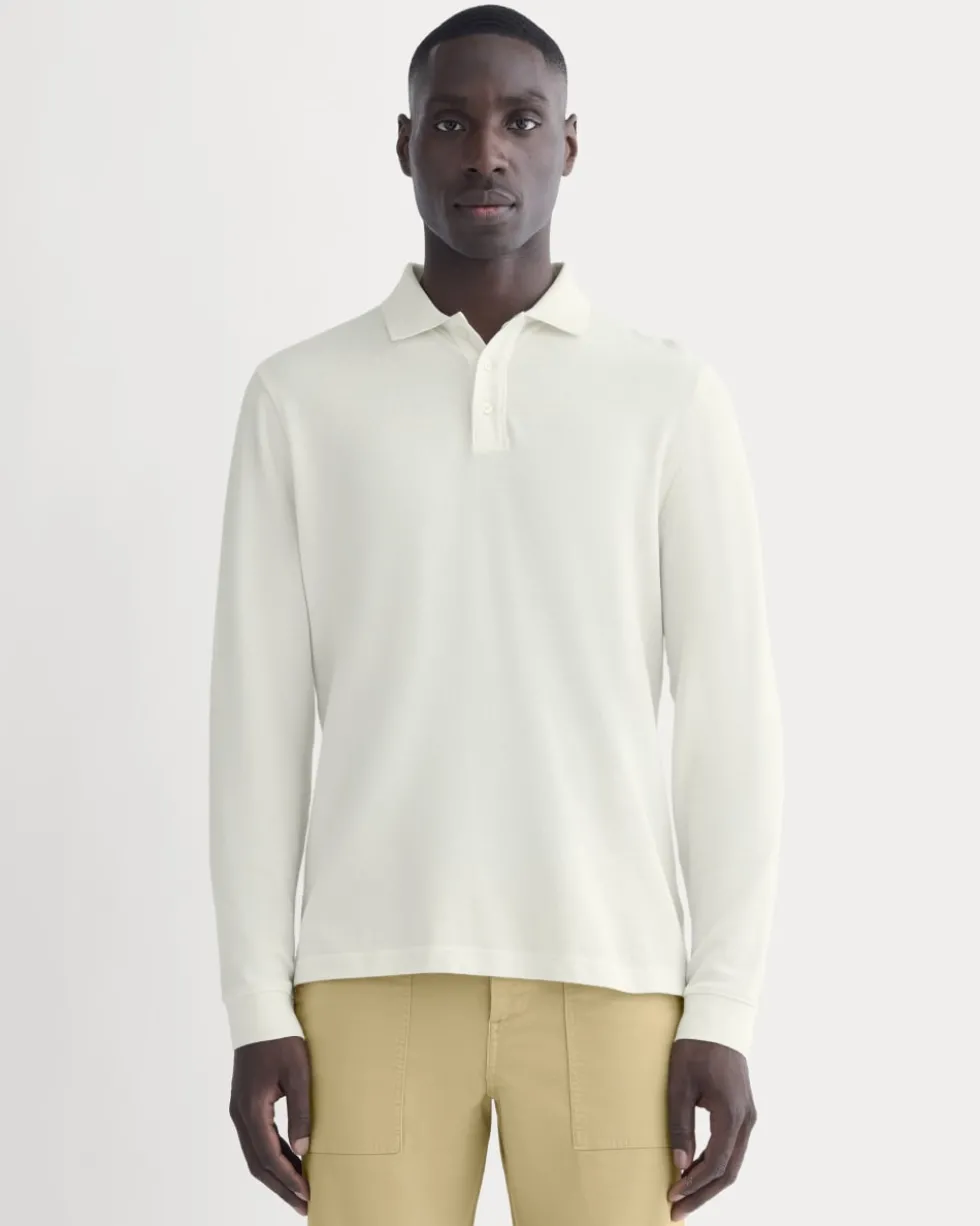 The Long-Sleeve Pique Polo