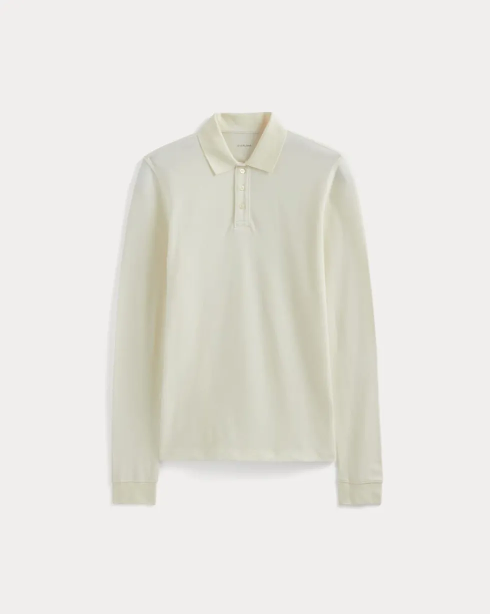 The Long-Sleeve Pique Polo