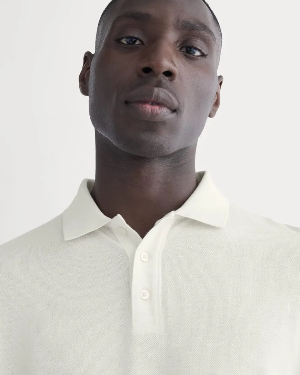 The Long-Sleeve Pique Polo