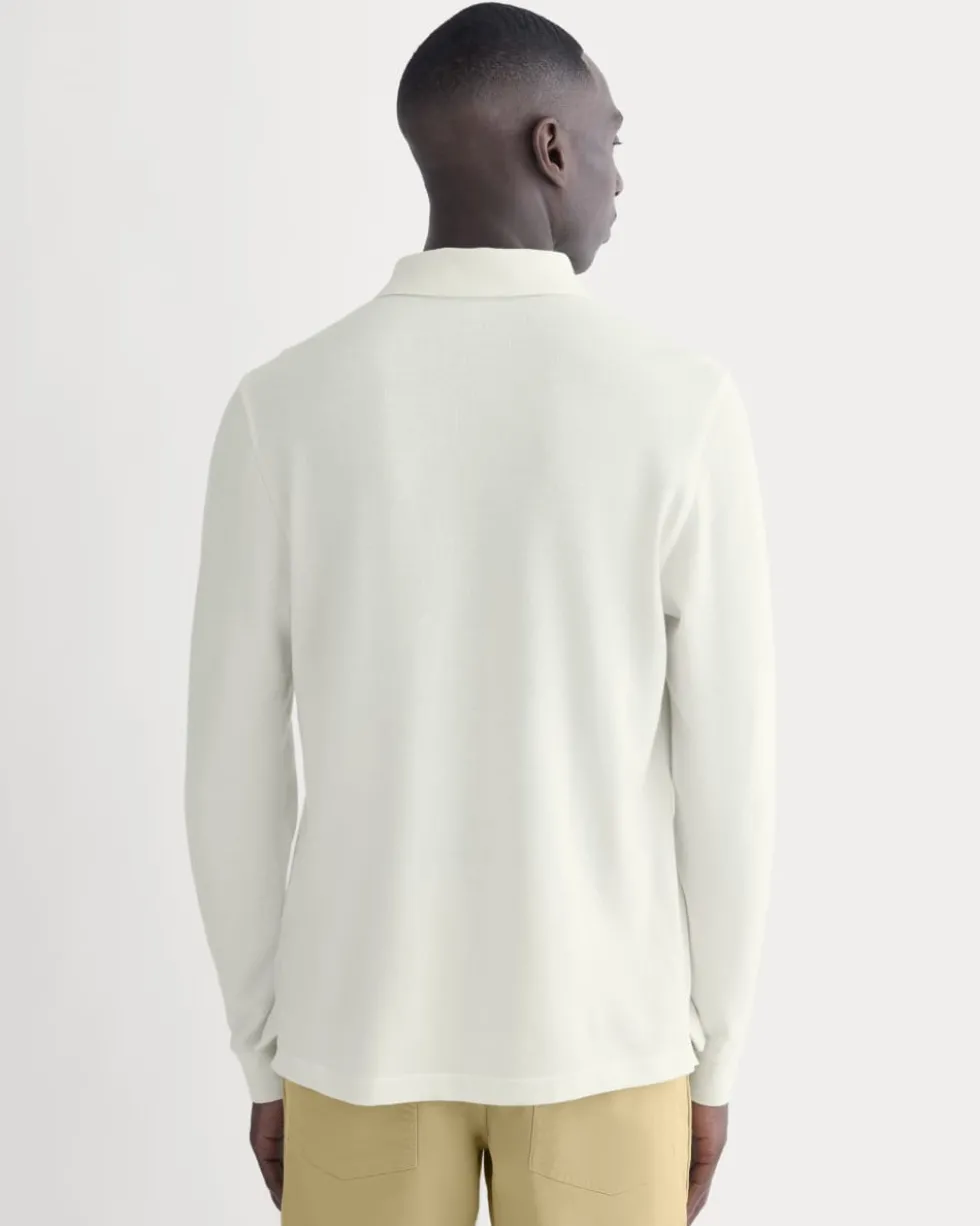The Long-Sleeve Pique Polo