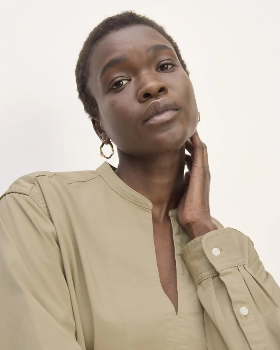 The Long-Sleeve Utility Mini Dress