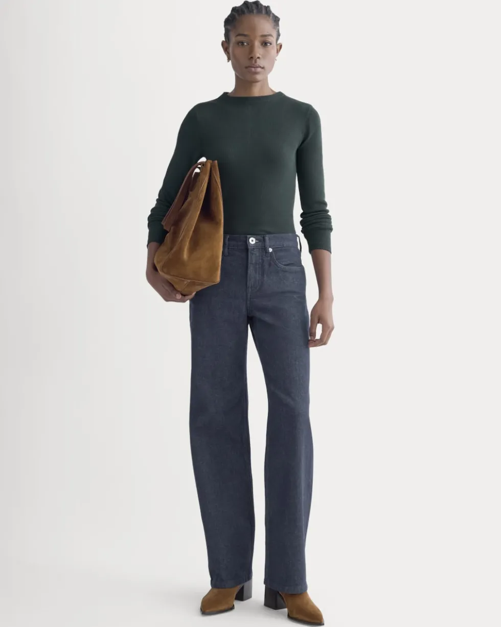 The Luxe Rib Funnel-Neck Tee