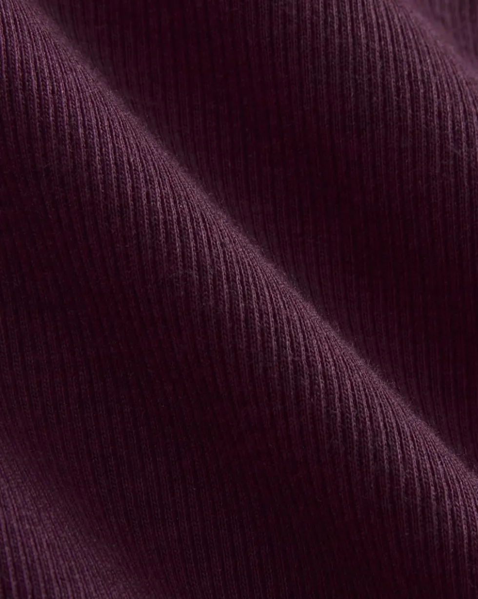 The Luxe Rib Funnel-Neck Tee