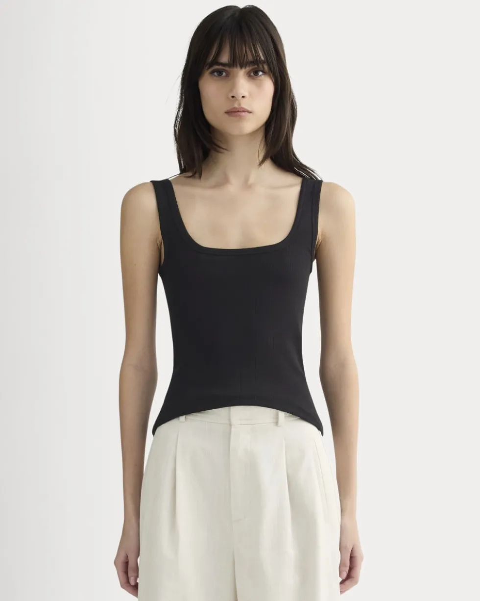 The Luxe Rib Square-Neck Tank