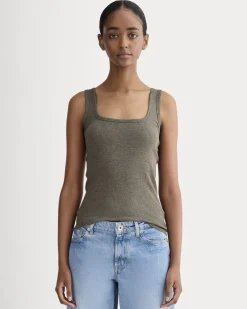 The Luxe Rib Square-Neck Tank