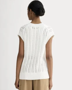 The Mesh Cable Vest in Everyday Cotton