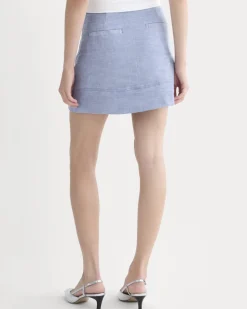 The Mini Skirt in Stretch Linen