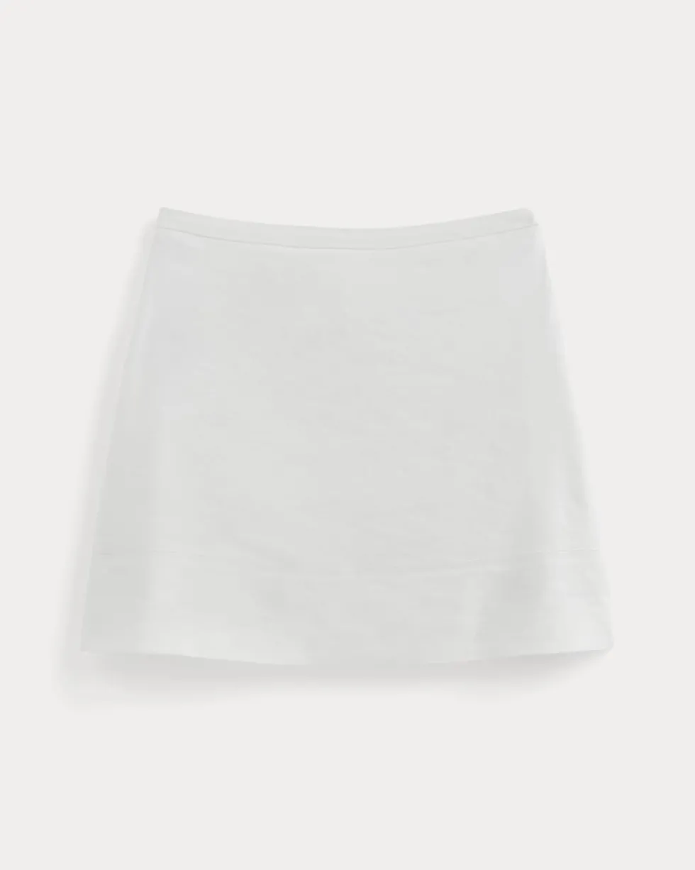 The Mini Skirt in Stretch Linen