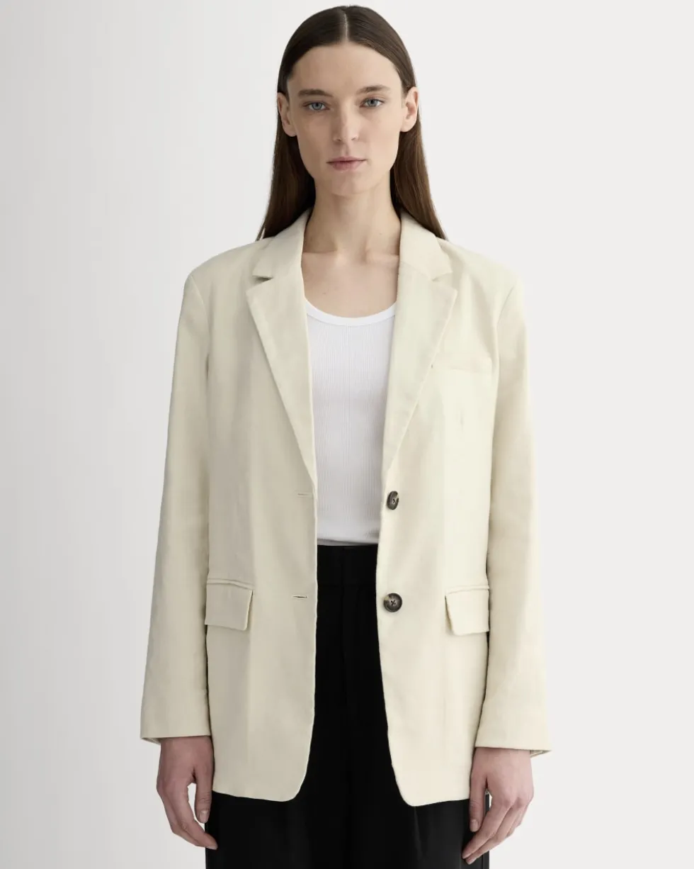 The Oversized Blazer in Stretch Linen
