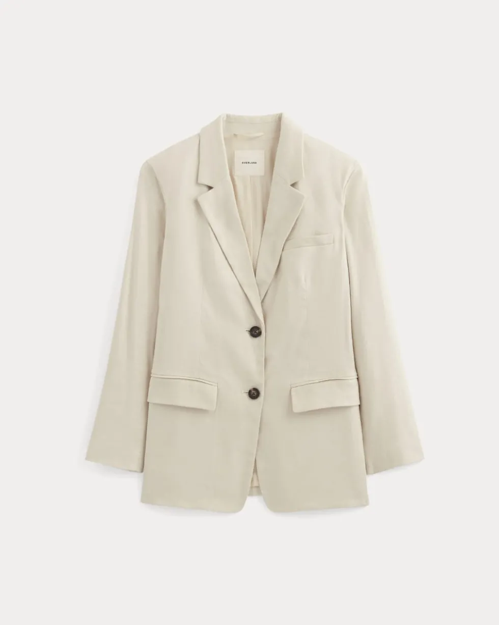 The Oversized Blazer in Stretch Linen