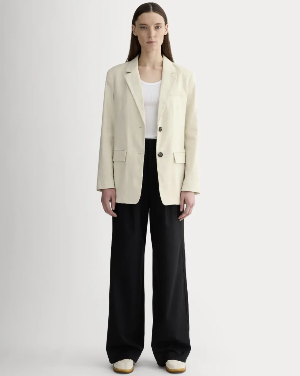The Oversized Blazer in Stretch Linen