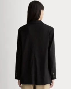 The Oversized Blazer in Stretch Linen