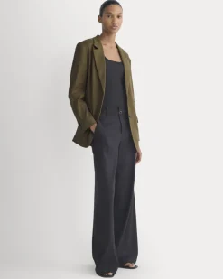 The Oversized Blazer in Stretch Linen
