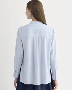 The Pleated Shirt in Silky Cotton