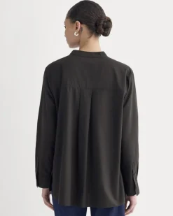 The Pleated Shirt in Silky Cotton