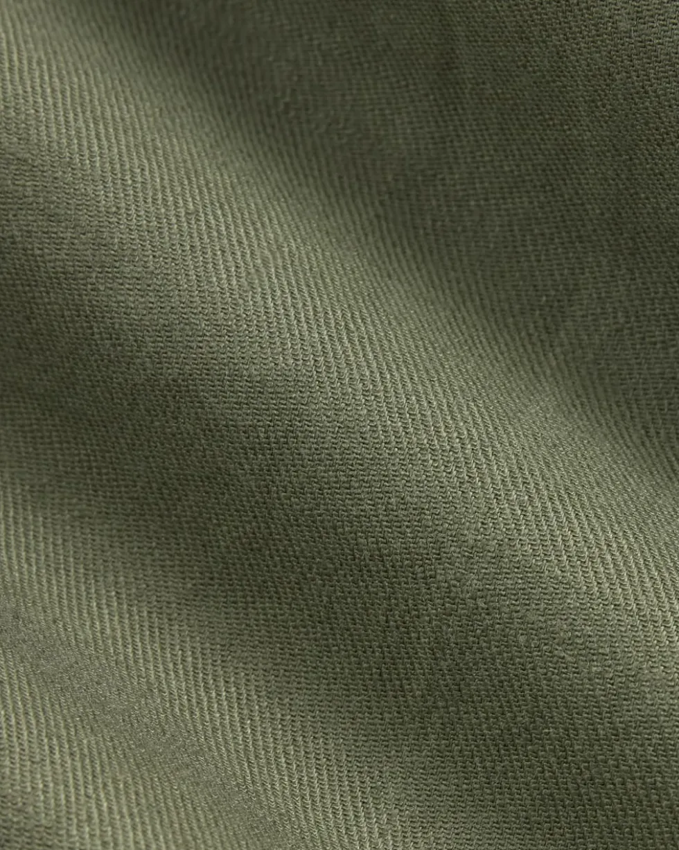 The Pleated Short in Stretch Linen