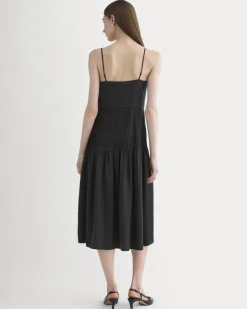 The Pleated Slip Dress in Butterlite