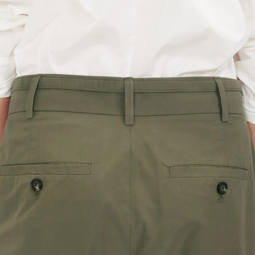 The Poplin Pleated Taper Pant