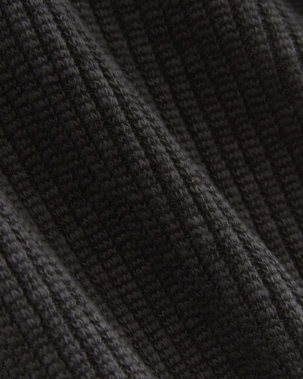 The Rib-Knit Henley Dress