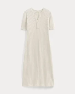 The Rib-Knit Henley Dress