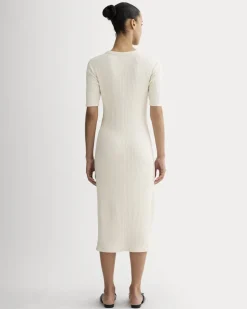 The Rib-Knit Henley Dress